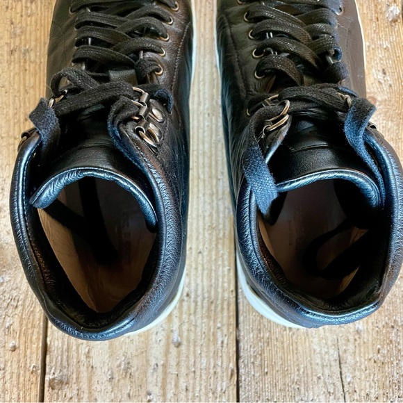Rag & Bone Women’s Kent Leather High Top Sneakers Black EU Size 38.5 US Size 8.5 - Picture 11 of 14